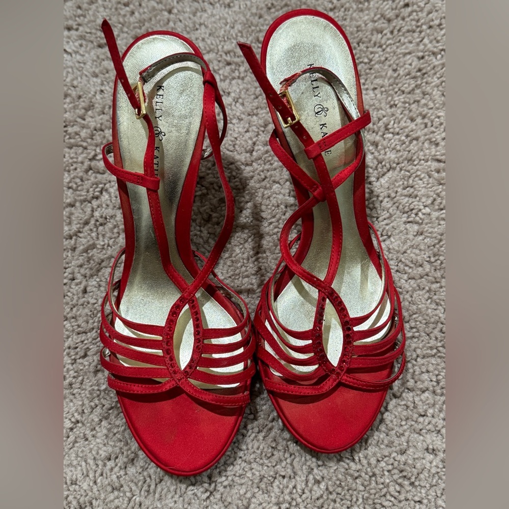 Kelly & Katie Red Strappy Sandals